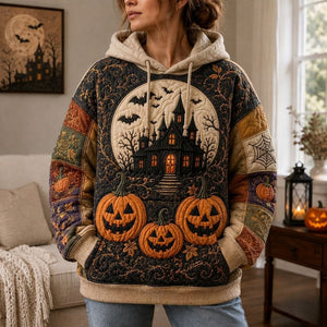Haunted Halloween Pumpkin Hoodie, Sweater and T-Shirt - Made to Order