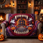 Monster Mouth with Haunted Mansion Sofa Cover