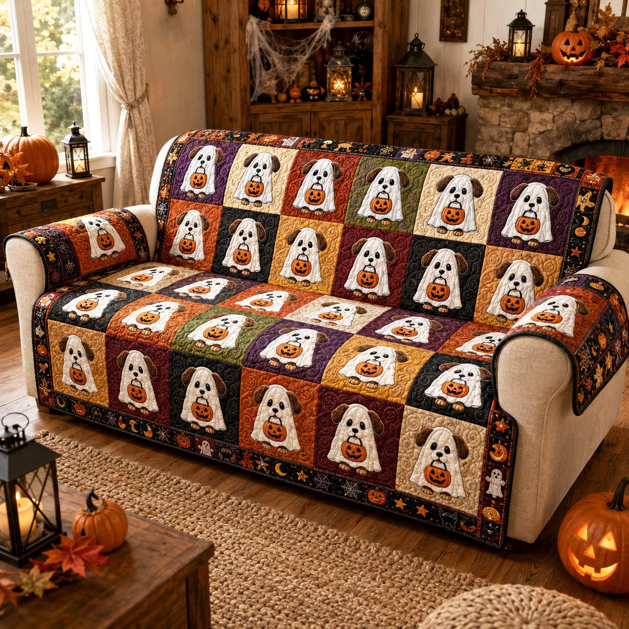 Haunted Hounds Sofa Cover