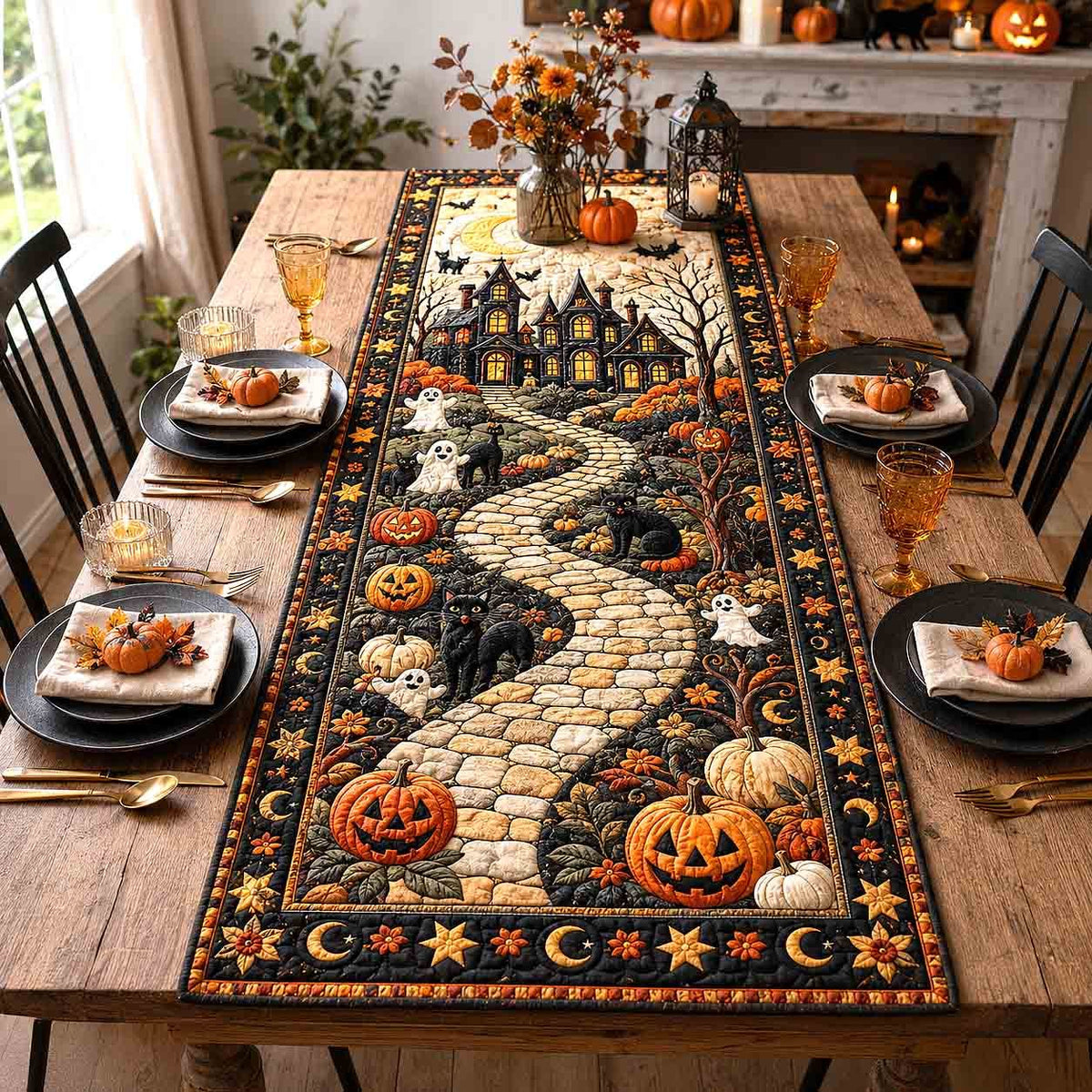 Haunted Manor Pathway Table Runner