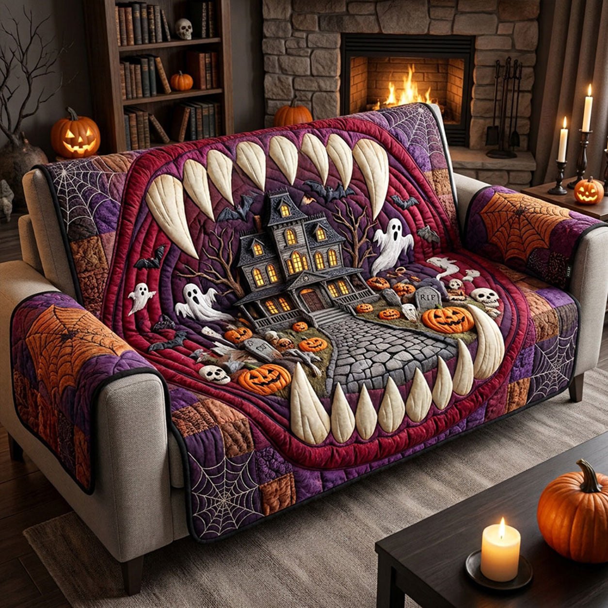 Haunted Maw Sofa Cover