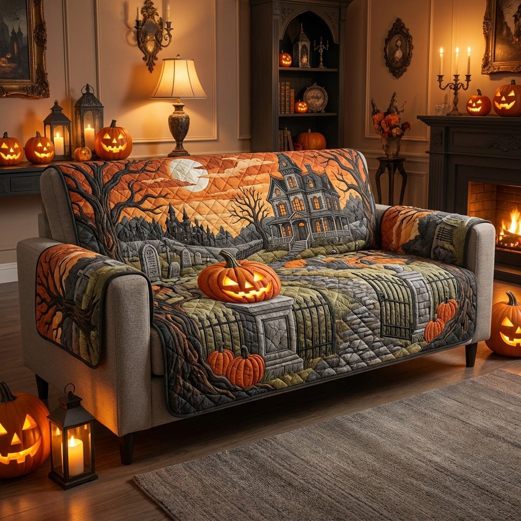Haunted Remains Sofa Cover