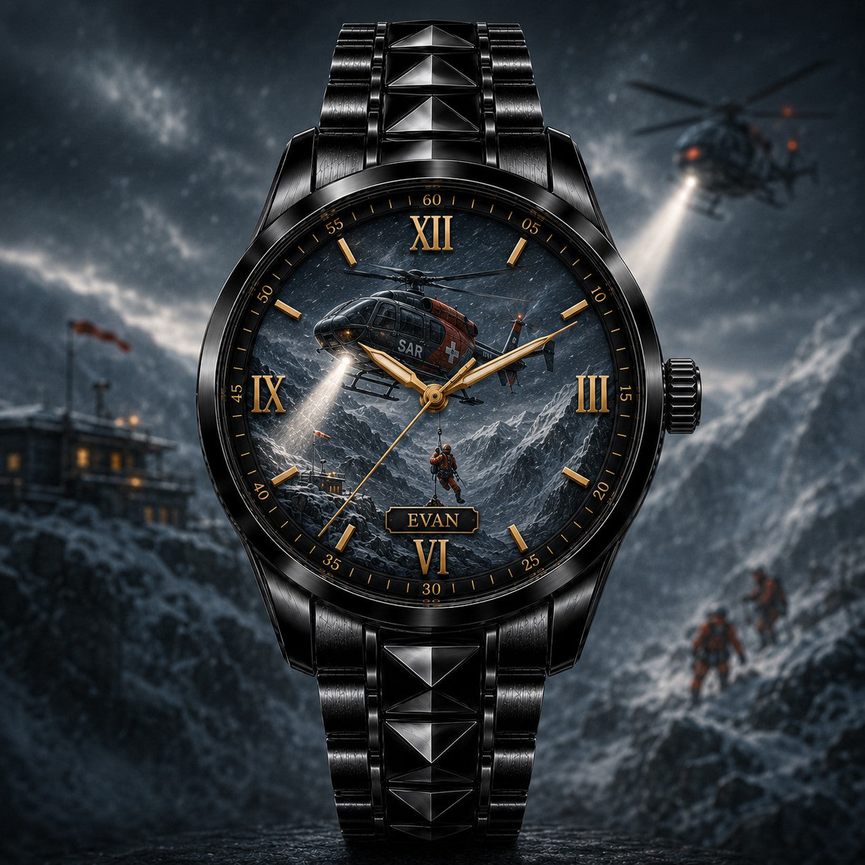 Custom Personalized Search and Rescue Watch — personalized with a custom name