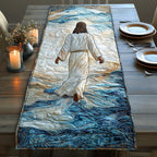He Walks with Us Table Runner