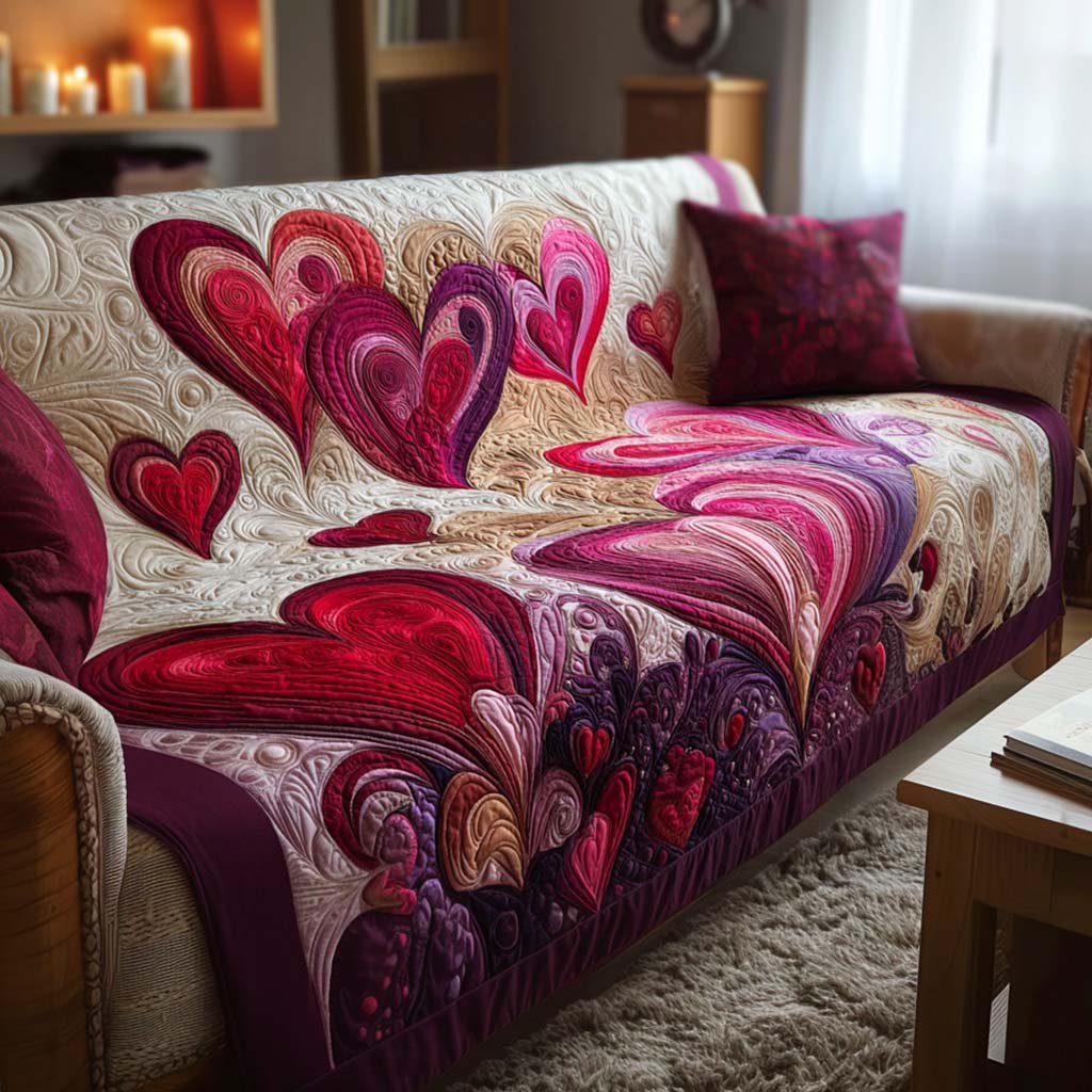 Heart Charm Sofa Cover