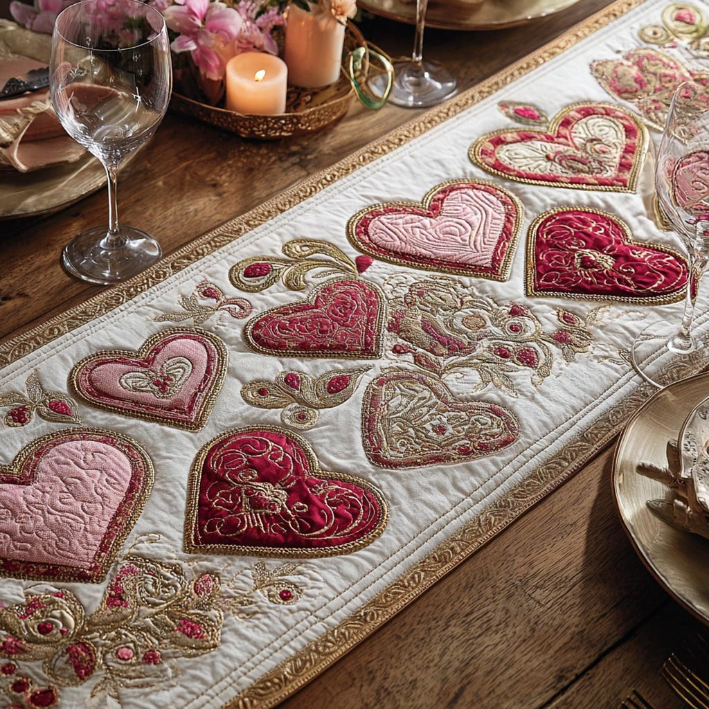 Heart Harmony Table Runner