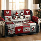 Heart Patch Frosty Trio Sofa Cover