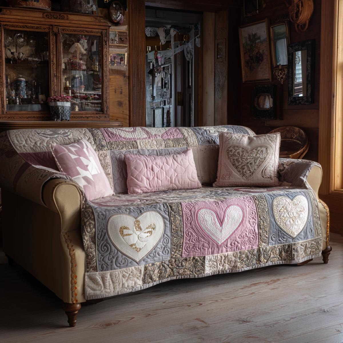 Heart Porch Sofa Cover