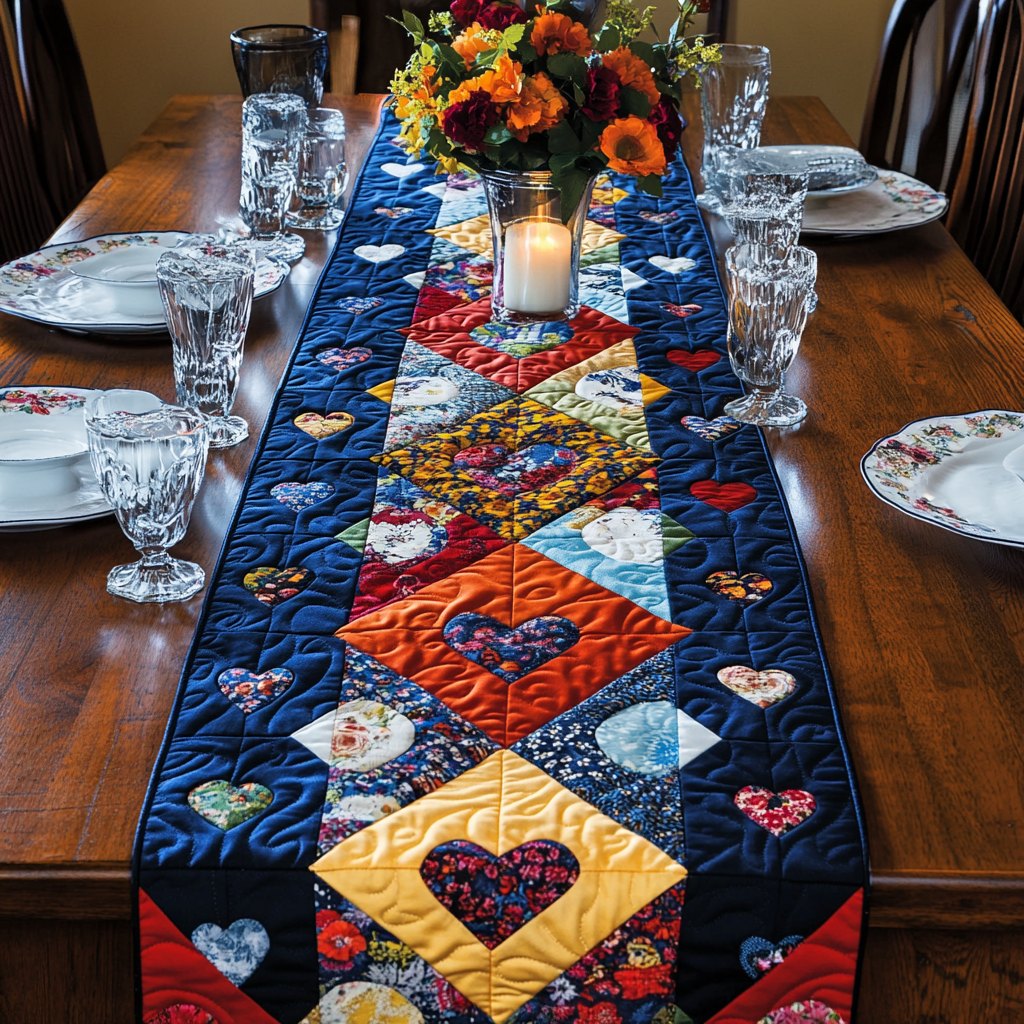 Heart Strings Table Runner