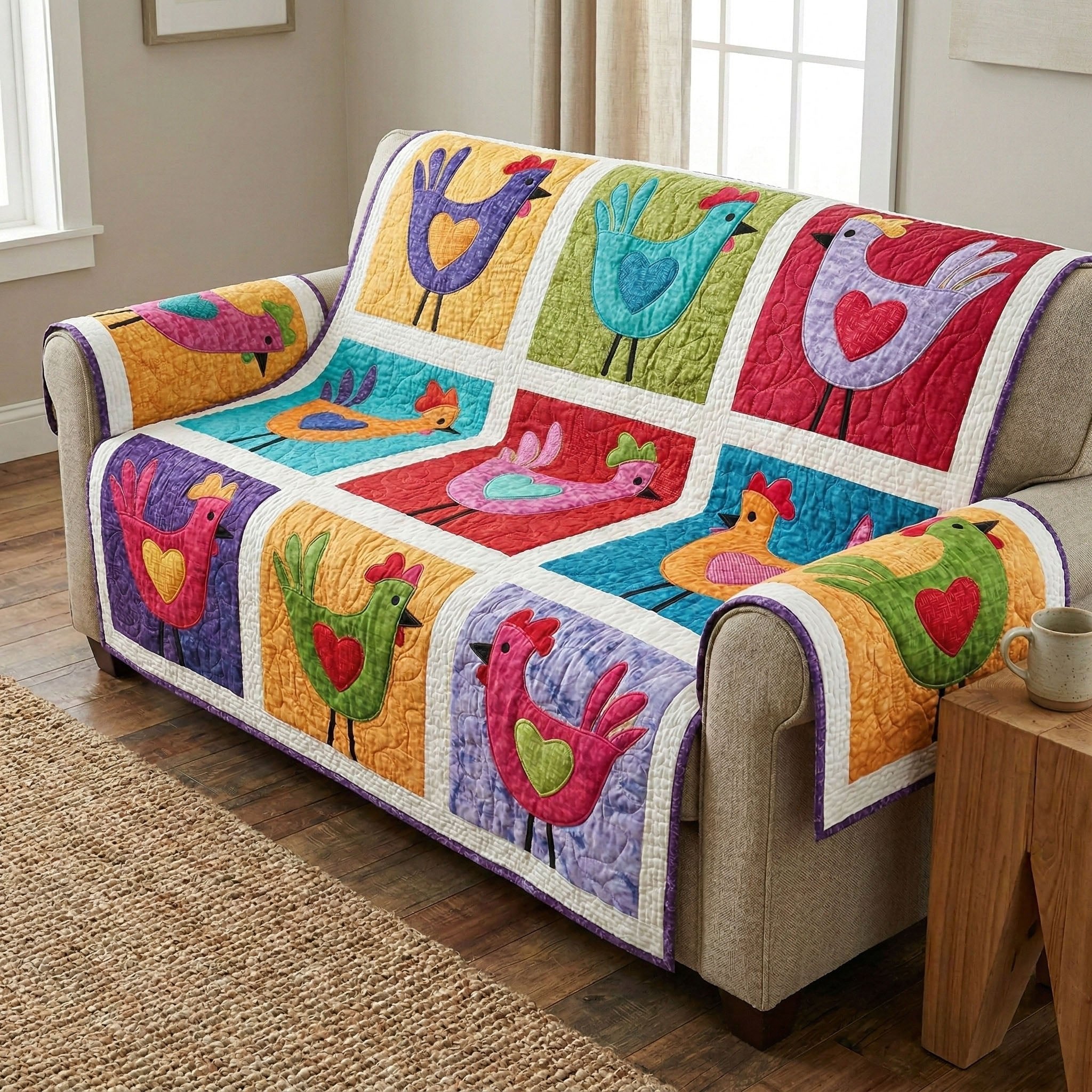 Heartfelt Barnyard Sofa Cover