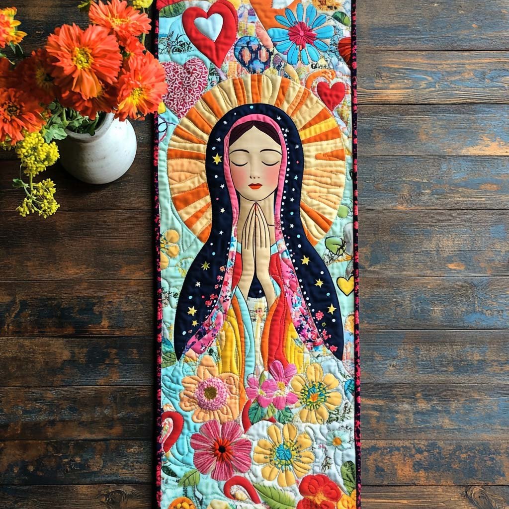 Heartfelt Guadalupe Table Runner