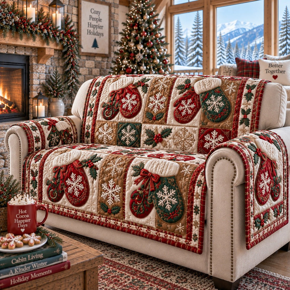 Hearthside Frost Mittens Sofa Cover