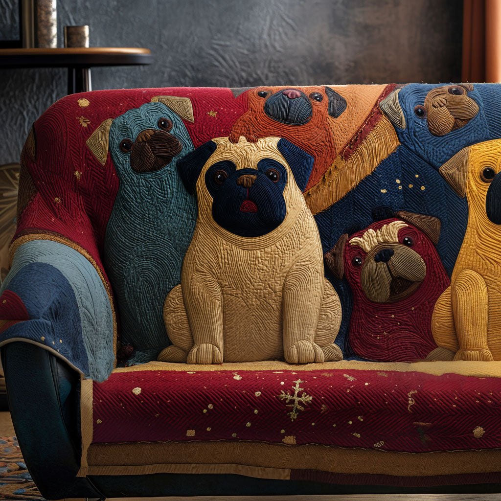Hearthside Pugs Sofa Cover