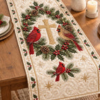 Heavenly Cardinal Table Runner