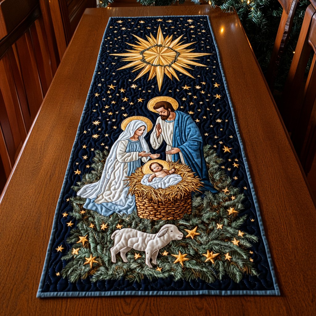 Heavenly Manger Table Runner