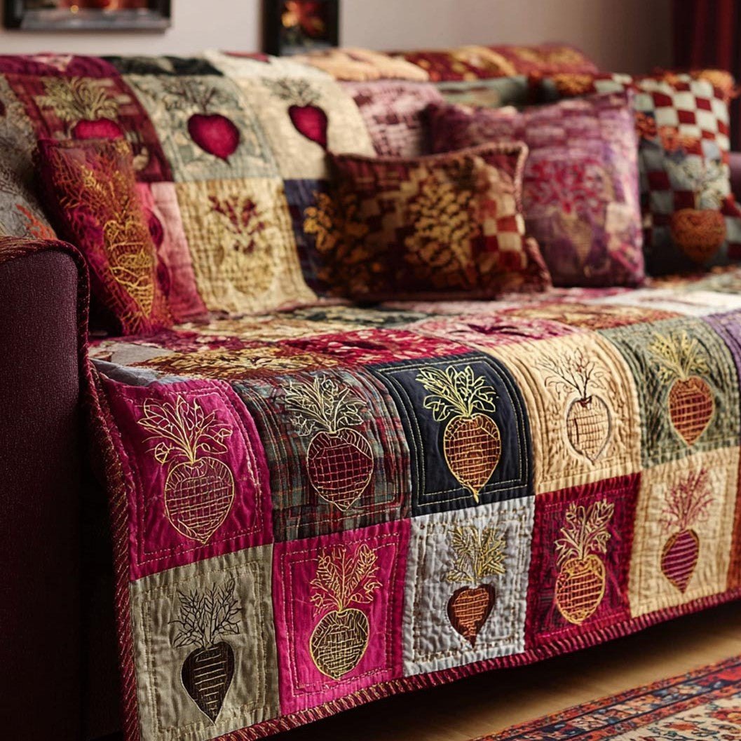 Heirloom Beets Sofa Cover
