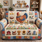 Hen and Chicks Farm Sofa Cover