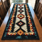 Southwest Diamonds on Teal Table Runner