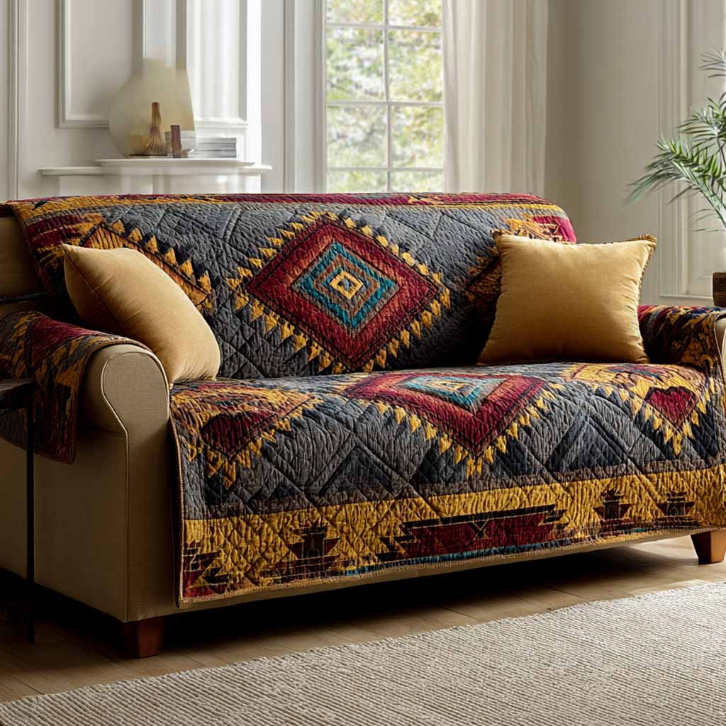 Heritage Diamonds Sofa Cover