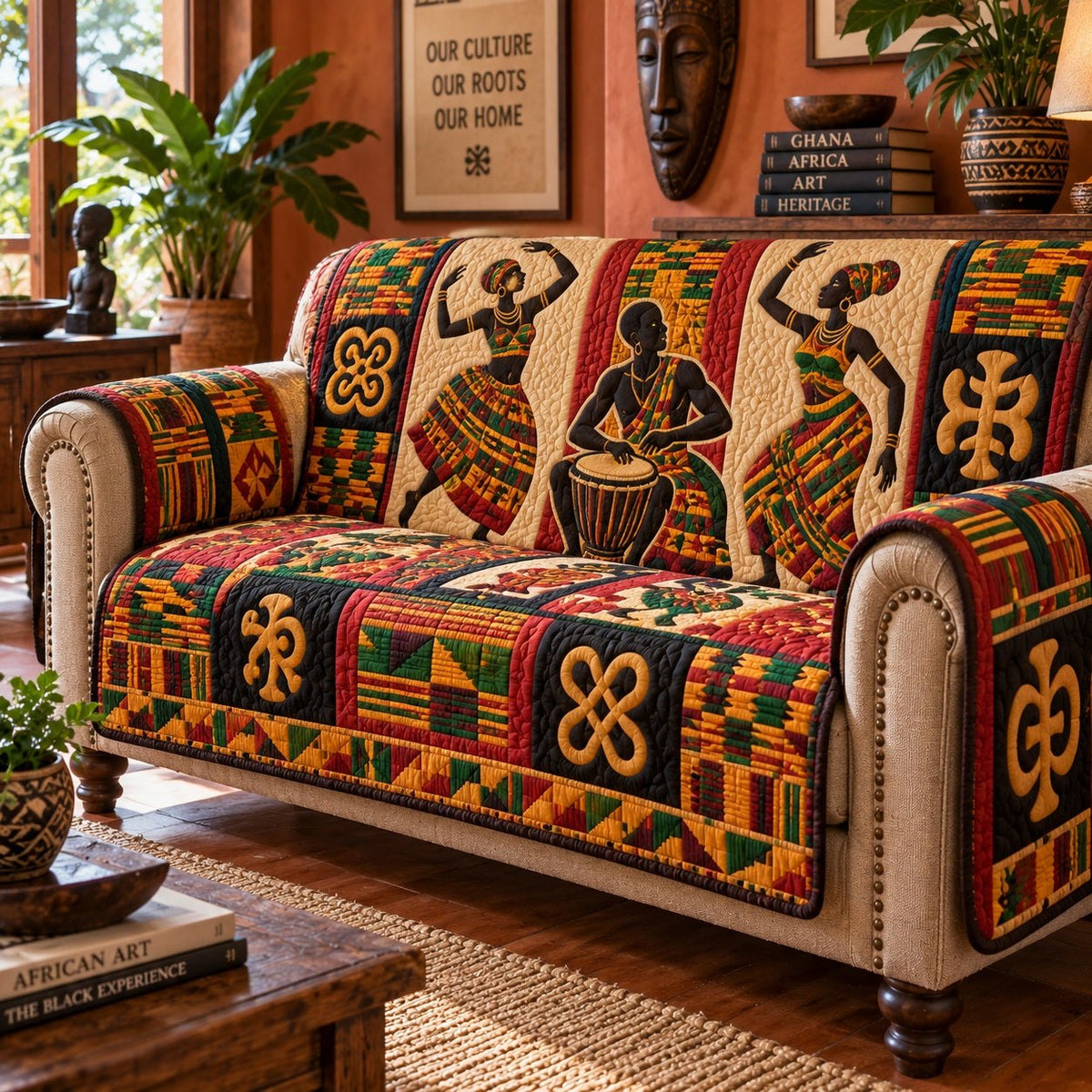 Heritage Drum Circle Sofa Cover