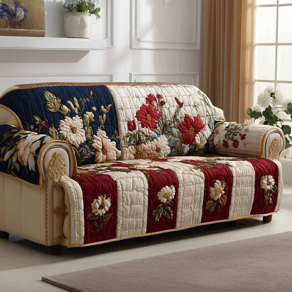 Heritage Flower Sofa Cover