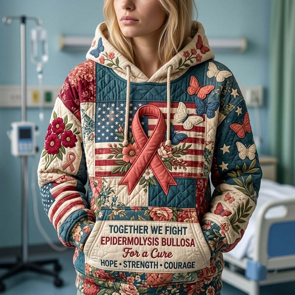 Heritage Ribbon hoodie, all-over print