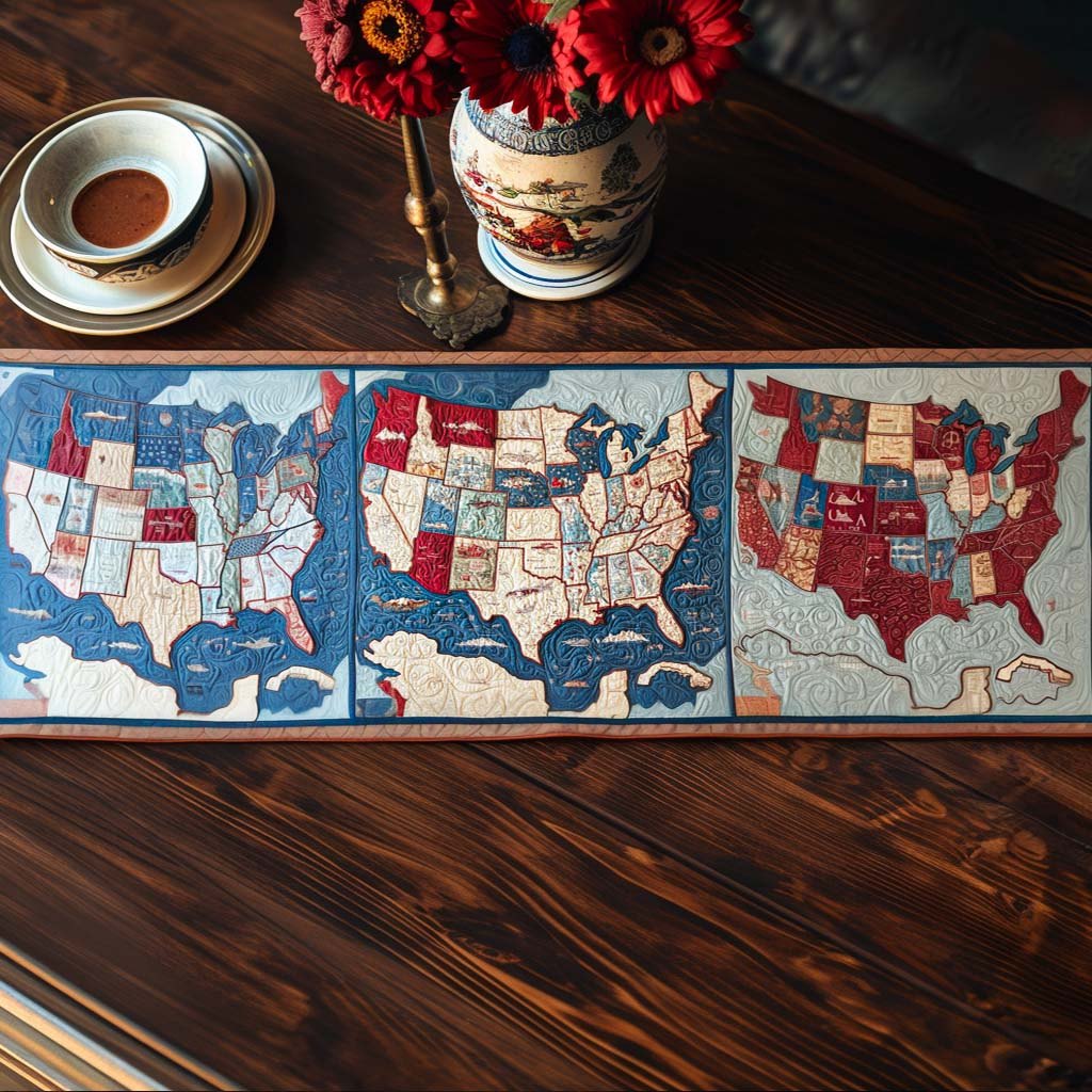 Heritage Statescape Table Runner