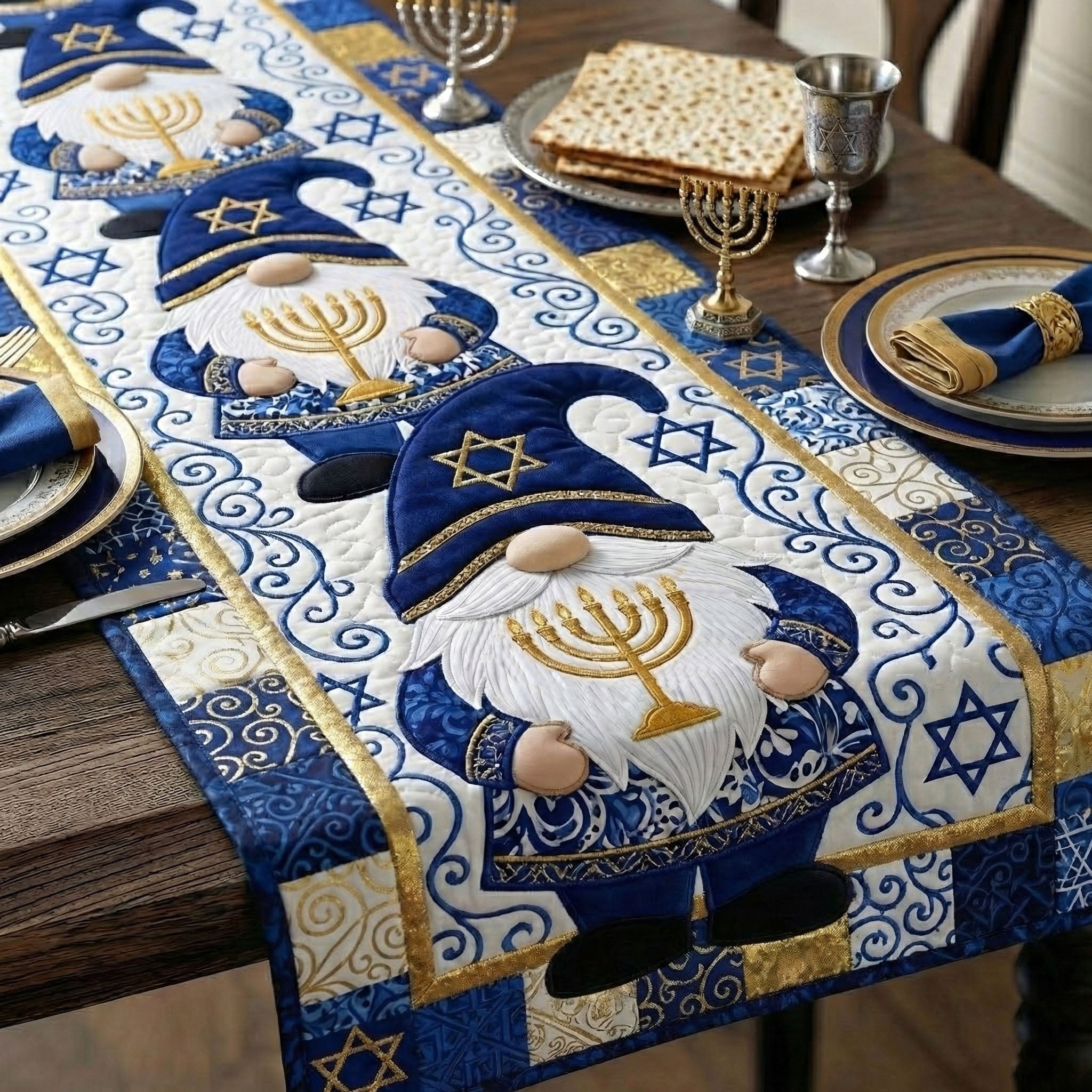 Heritage in Blue Table Runner