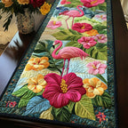 Hibiscus Flamingo Dream Table Runner