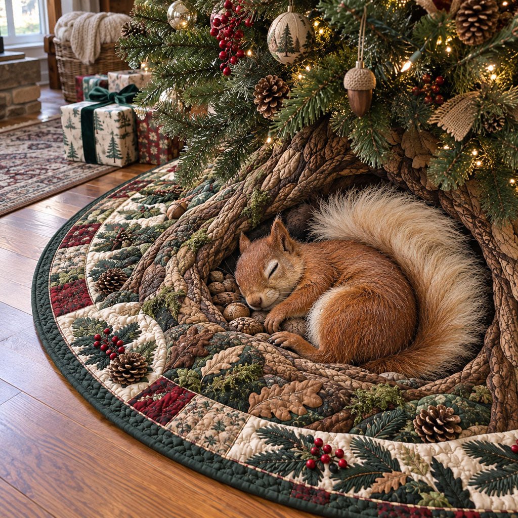Hidden Treasures of Forest Christmas Tree Skirt