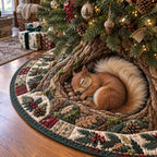 Hidden Treasures of Forest Christmas Tree Skirt