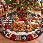 Highland Christmas Barn Christmas Tree Skirt