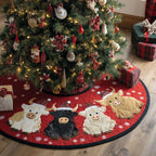 Highland Cow Forest Christmas Tree Skirt