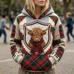 Highland Tartan Winter hoodie, all-over print