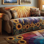 Hills and Flowers Sofa Cover