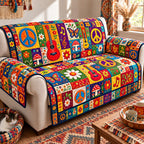Hippie Music Garden Sofa Cover