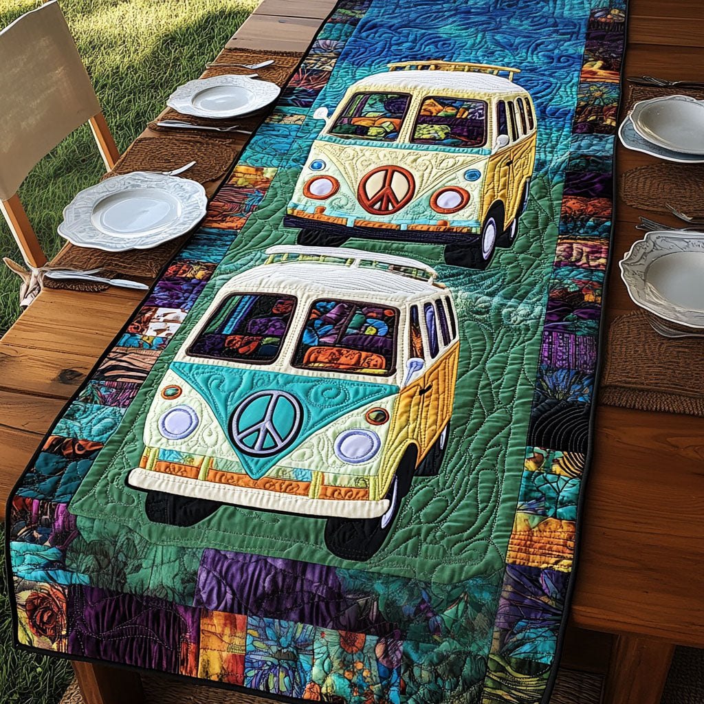 Hippie Van Vibes Table Runner