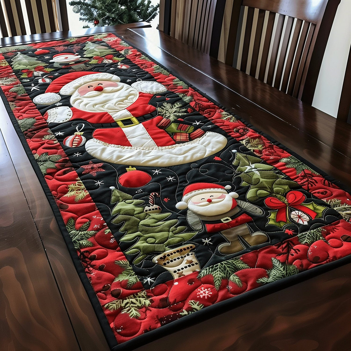 Ho Ho Ho Santa Table Runner