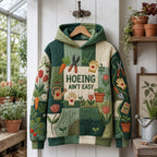 Hoeing Aint Easy hoodie, all-over print