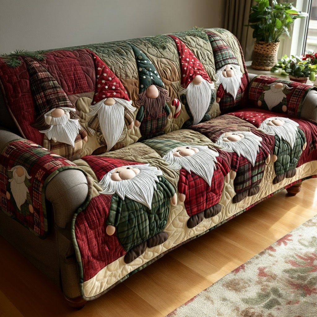 Holiday Beard Friends Sofa Cover