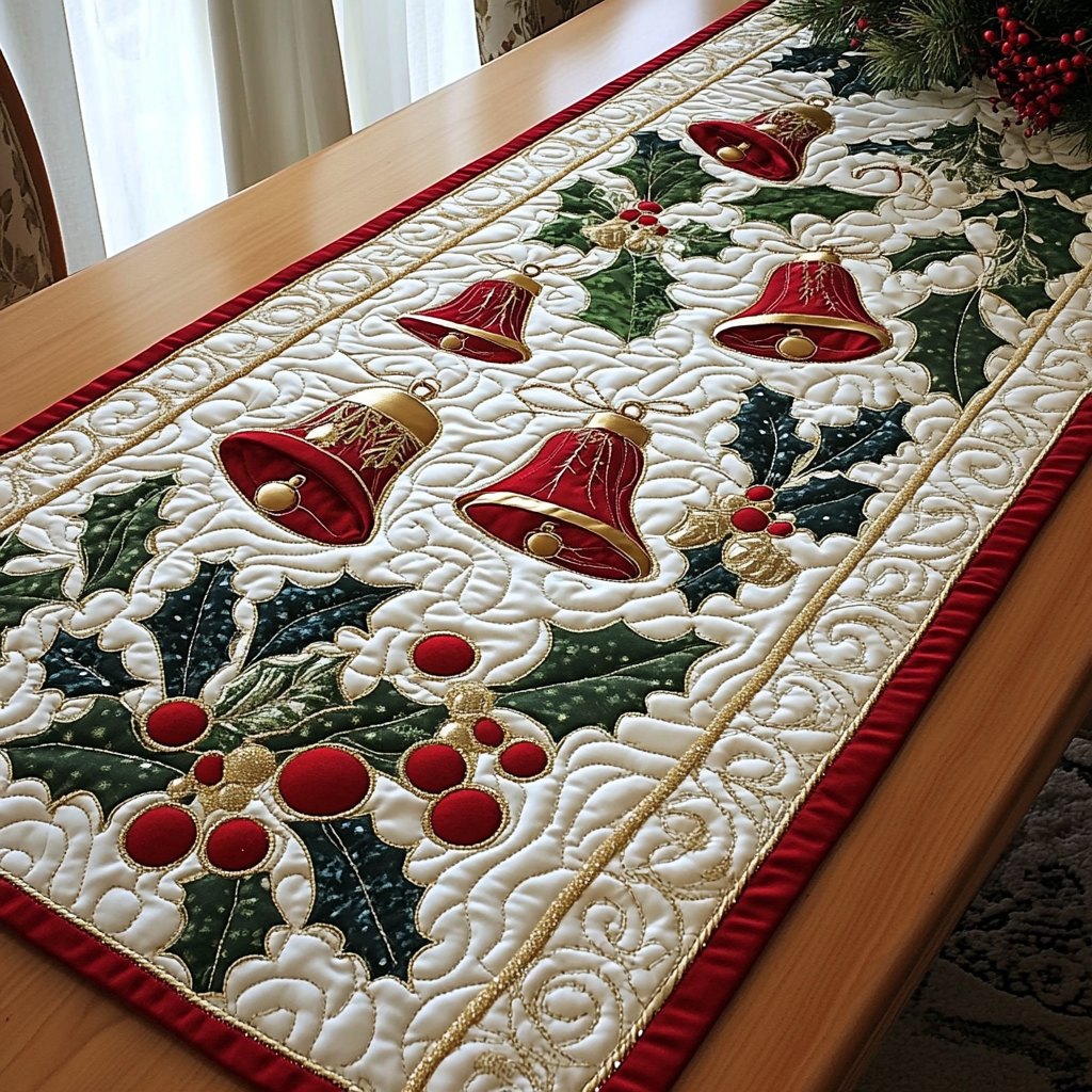 Holiday Bells Table Runner