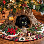 Holiday Cat Den Christmas Tree Skirt