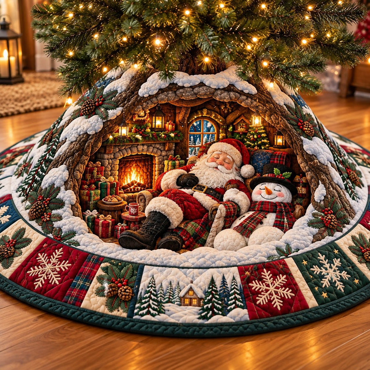 Holiday Character Christmas Tree Skirt