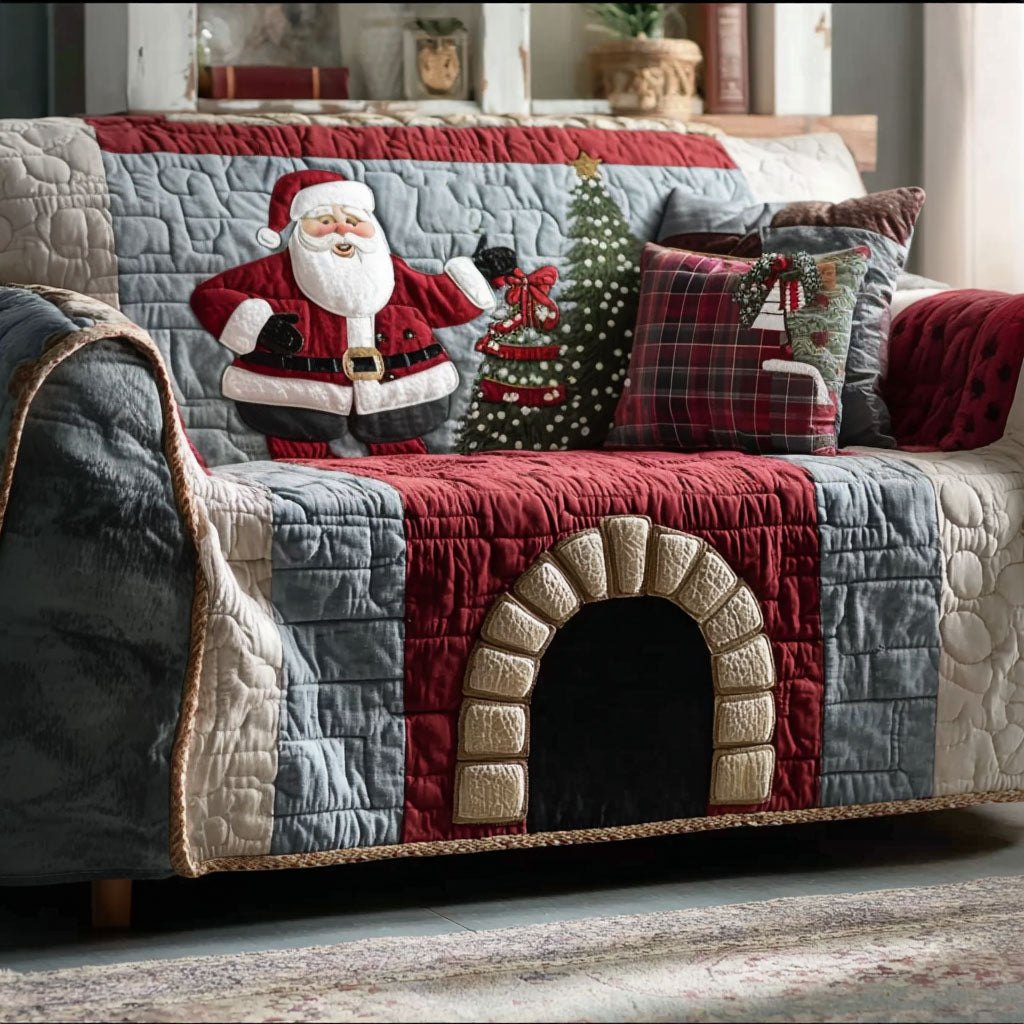 Holiday Chimney Charm Sofa Cover