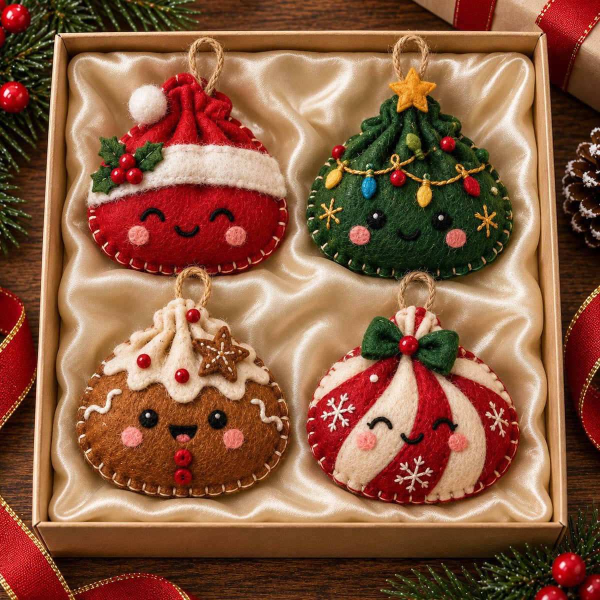 Holiday Dumpling Ornament Gift Set