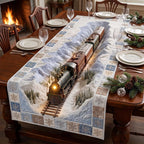 Frost Valley Steam Engine Table Runner