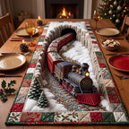 Stone Arch Tunnel Train Table Runner