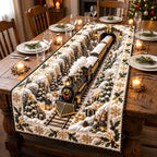 Golden Lantern Holiday Express Table Runner