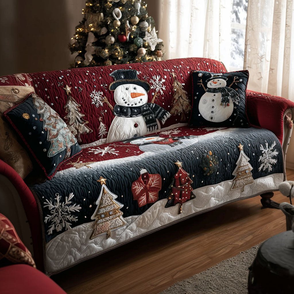 Holiday Frosting Sofa Cover