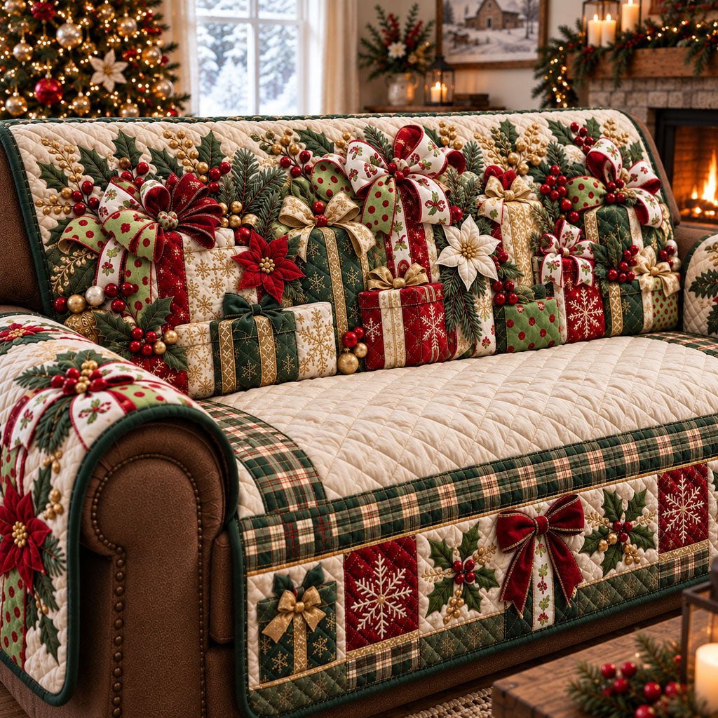 Holiday Gift Wonderland Sofa Cover